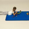 play rug solid blue